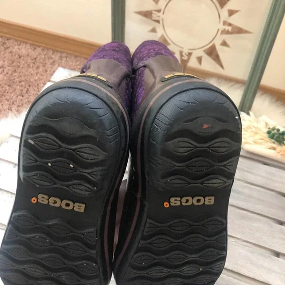 Bogs Plimsoll Quilted Floral Mid Neo-Tech Boots - Picture 11 of 11